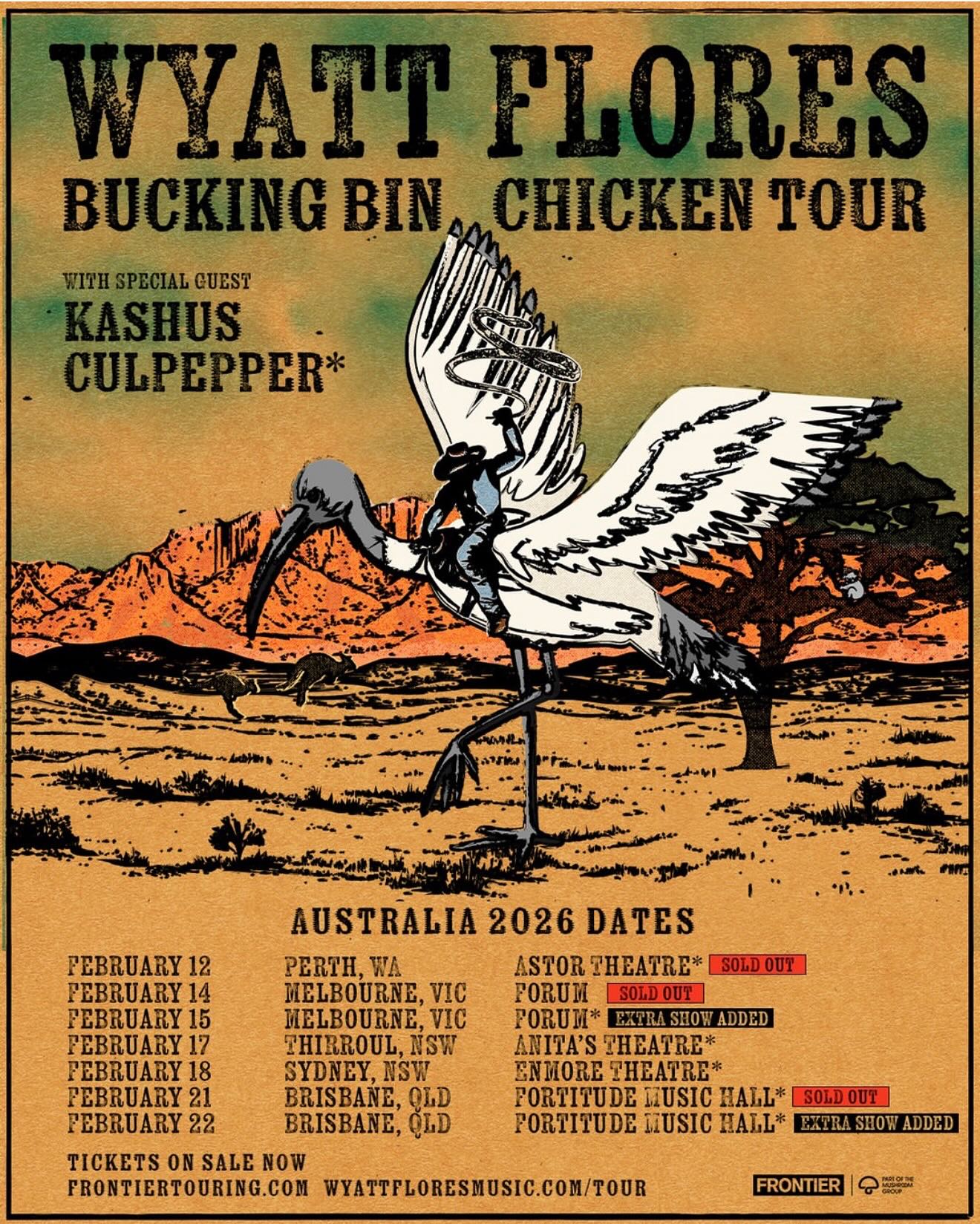 Wyatt Flores Drive All Night Tour Poster 2026